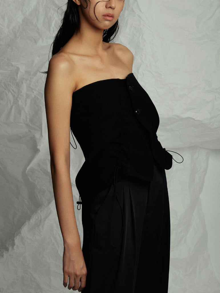 OCTAVIA Skirt Top BLACK 003 - X U E _ S