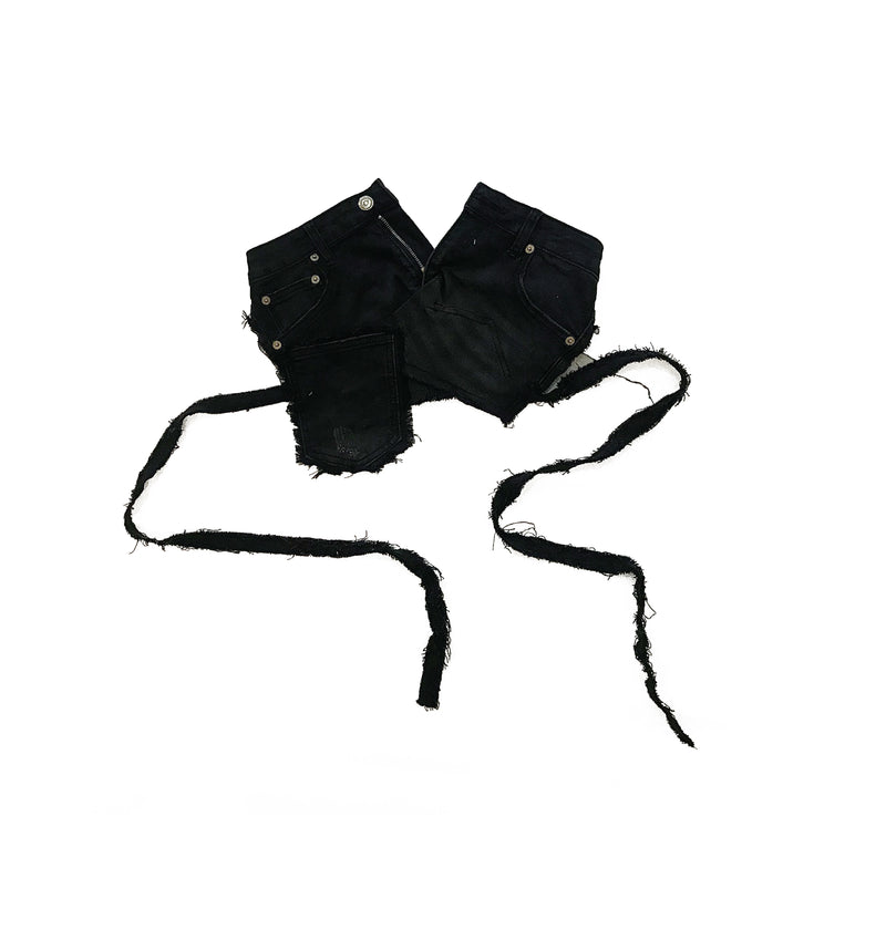 Reworked Denim Tube Top 002001005 - X U E _ S