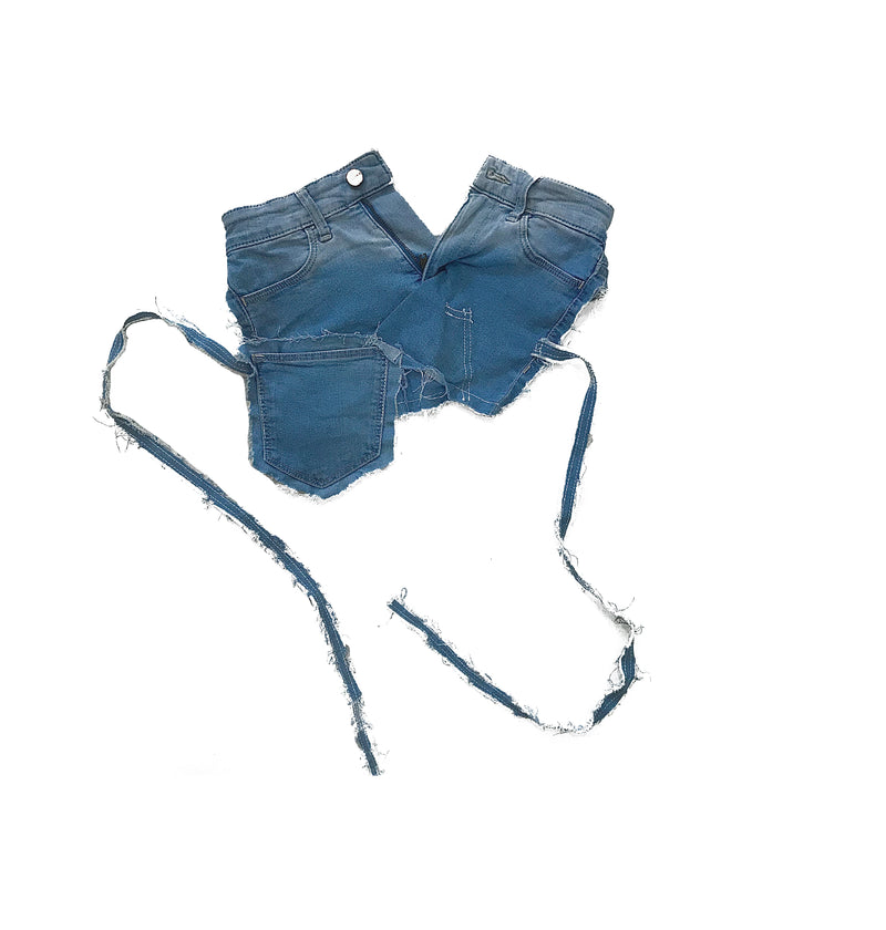 Reworked Denim Tube Top 002001008 - X U E _ S