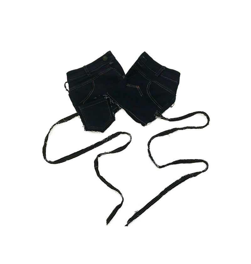 Reworked Denim Tube Top 002001002 - X U E _ S