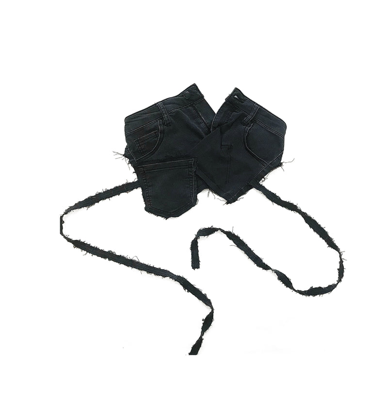 Reworked Denim Tube Top 002001004 - X U E _ S